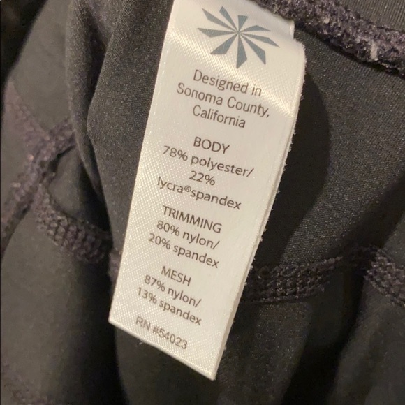 Athleta High Rise Precision 7/8 Tights w/mesh - Picture 7 of 7